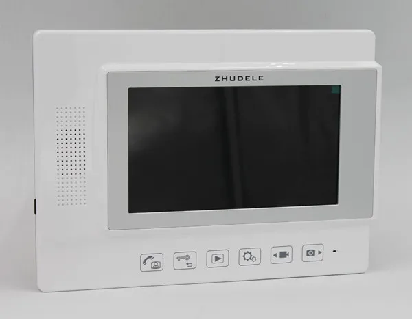 ZHUDELENew 7 видеодомофон система внутренней связи sd карта запись и фотосъемка