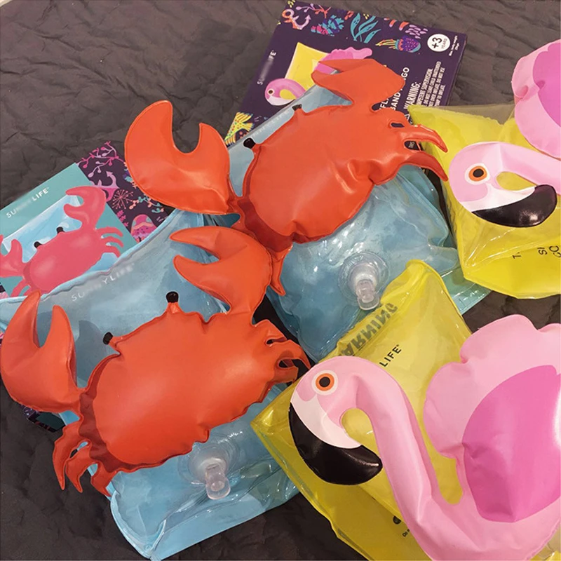 Детские плавающие кольца Gumay надувные из ПВХ с мультяшным рисунком аксессуары