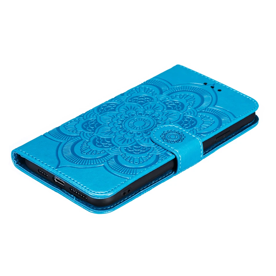 Роскошный чехол с 3d-мандалой для Huawei Y6 2019 Mate 20 Pro P30 lite Honor Play 8A 7A Кожаные чехлы
