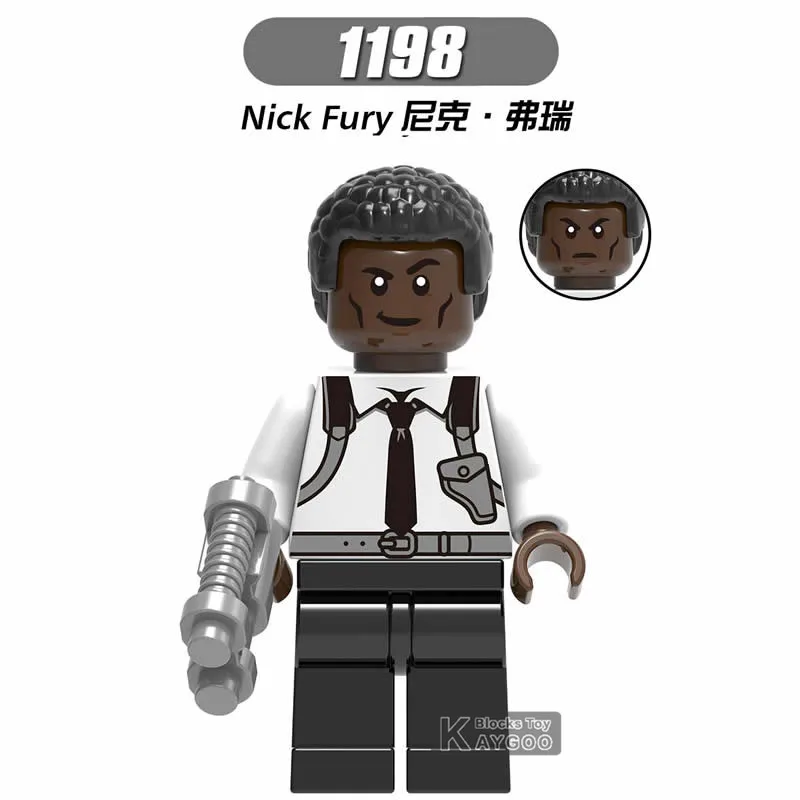 Супер Герои Марвел Капитан Legoings фигурка строительные блоки Skrull Ник Фьюри Carol Фил