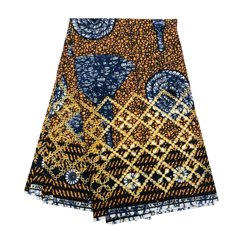 Embroidery Cotton African Super Wax Fabric for Dress Party Africa Ankara Nigerian Real Dutch Veritable Block Print | Аксессуары для