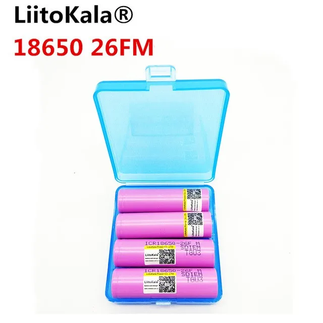 Оригинальная Аккумуляторная Батарея LiitoKala 3 7 в 18650 2600 мАч аккумуляторы для