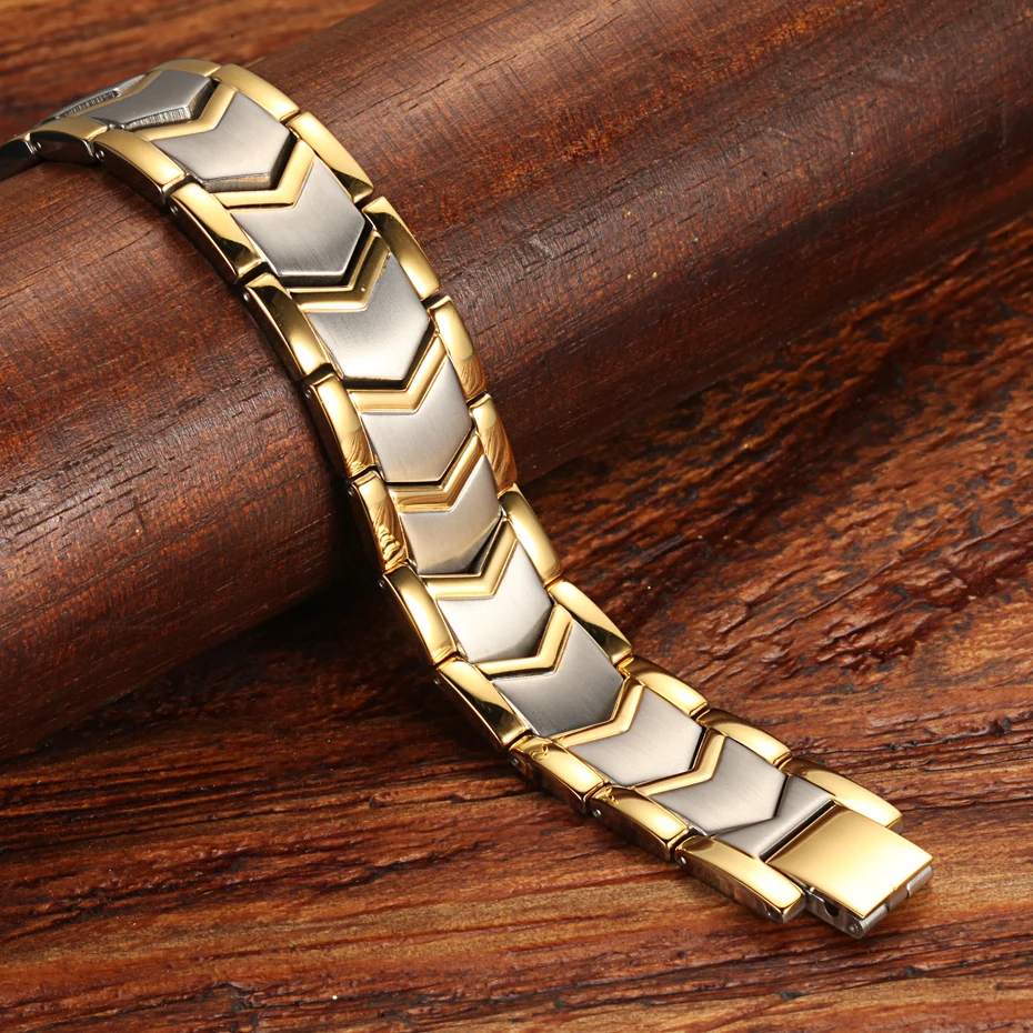 WelMag магнитные энергетические браслеты модные из нержавеющей стали для мужчин