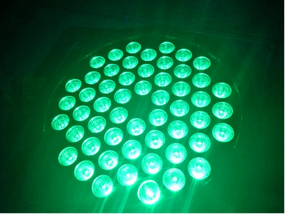 4 шт. 54X3W led par DJ Par LED RGBW Wash Disco Light DMX Controller Бесплатная доставка | Лампы и освещение