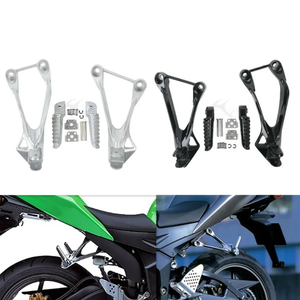Мотоциклетные пассажирские Задние подножки подставка для ног кронштейн Kawasaki Ninja