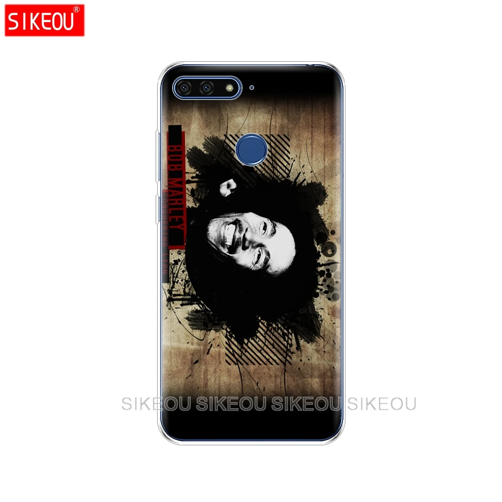 Силиконовый чехол для телефона Huawei Honor 7A PRO 7C Y5 Y6 Y7 Y9 2017 2018 Prime Bob Marley|Бамперы| |