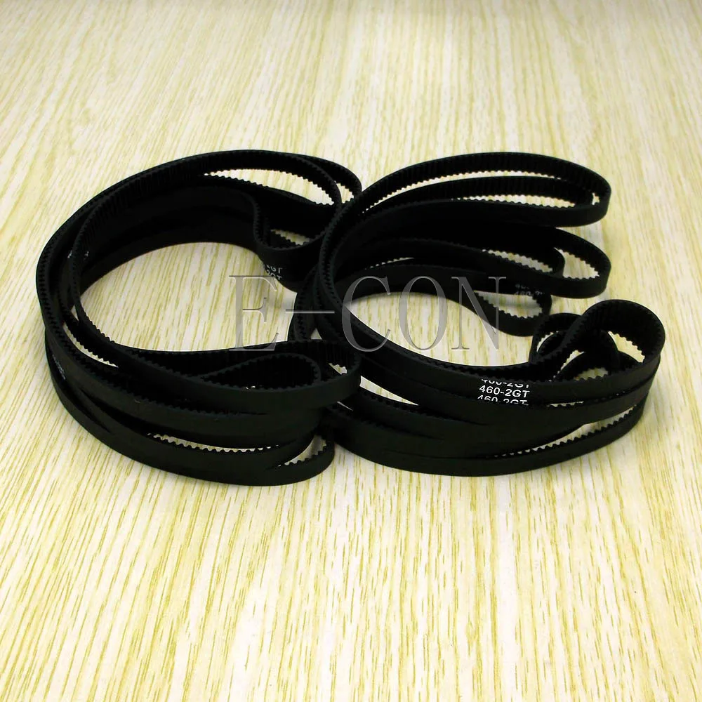 

1pcs/lot 460-GT2 Loop Timing Belt Width 6mm GT2 Belt Rubber Fiberglass Inner Length 460mm 230 Teeth for GT2 Timing Pulley