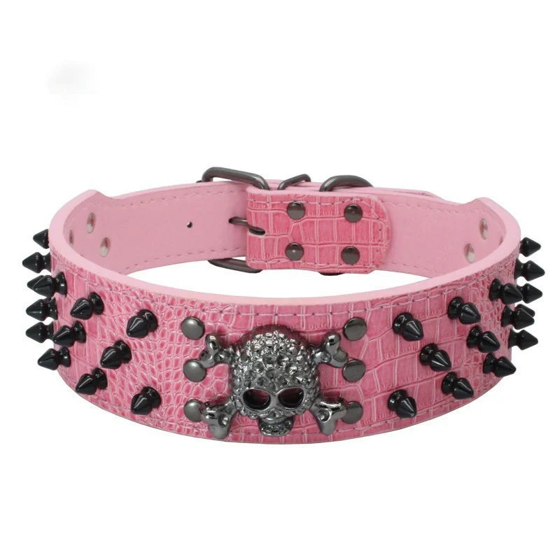 Comwarm ошейники для собак из искусственной кожи в стиле панк с шипами средних и