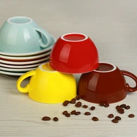 mhv 300ml color glaze pure color latte coffee cup home office hotel supplies