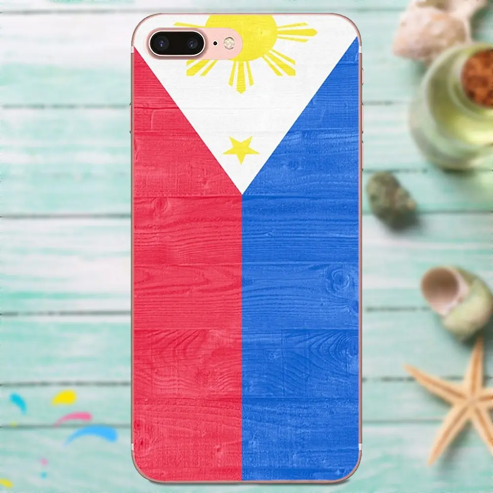 Ph флаг Филиппин Пластиковый черный для Galaxy A3 A5 A7 On5 On7 2015 2016 2017 Grand Alpha G850 Core2 Prime S2