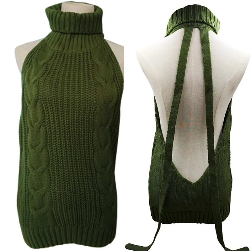 6068 Green Coser Женский вязаный купальник, однотонный вязаный купальник, женский пляжный свитер, бикини, полые сексуальные купальники, свободный размер - Цвет: 6068 Green
