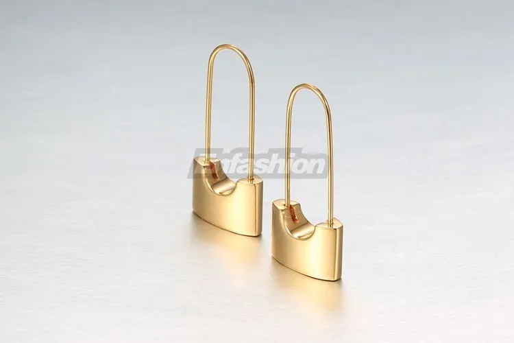 Enfashion серьги с замком висячие серьги роза серьги золотистого цвета из нержавеющей стали висячие серьги для женщин ювелирные изделия Brinco