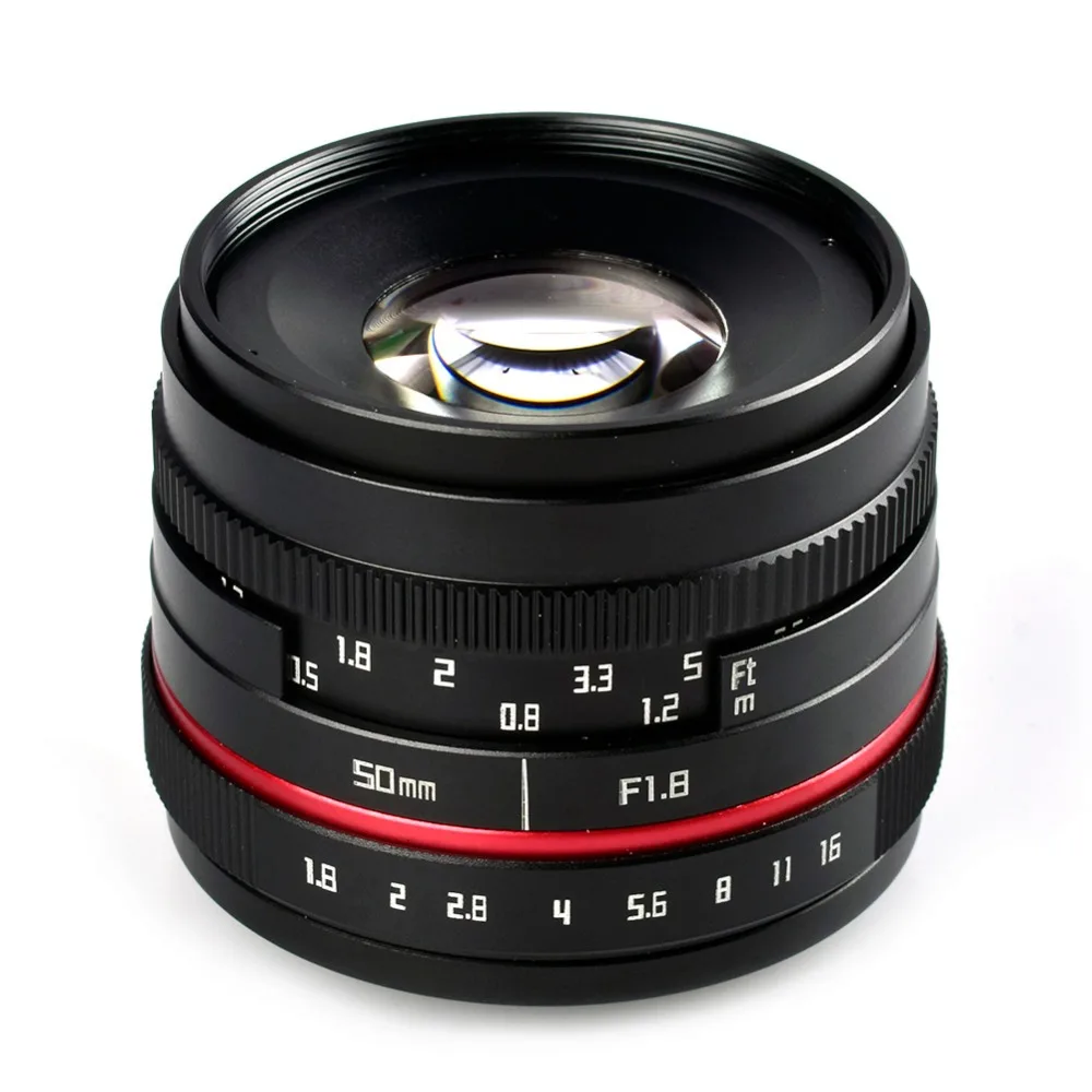 Lightdow 50 мм F1.8-F16 APS-C ручная правая Камера объектив для Sony E Mount A6500 A6300 A6100 A6000 NEX-7 NEX-6 Olympus M4/3 FX Mount