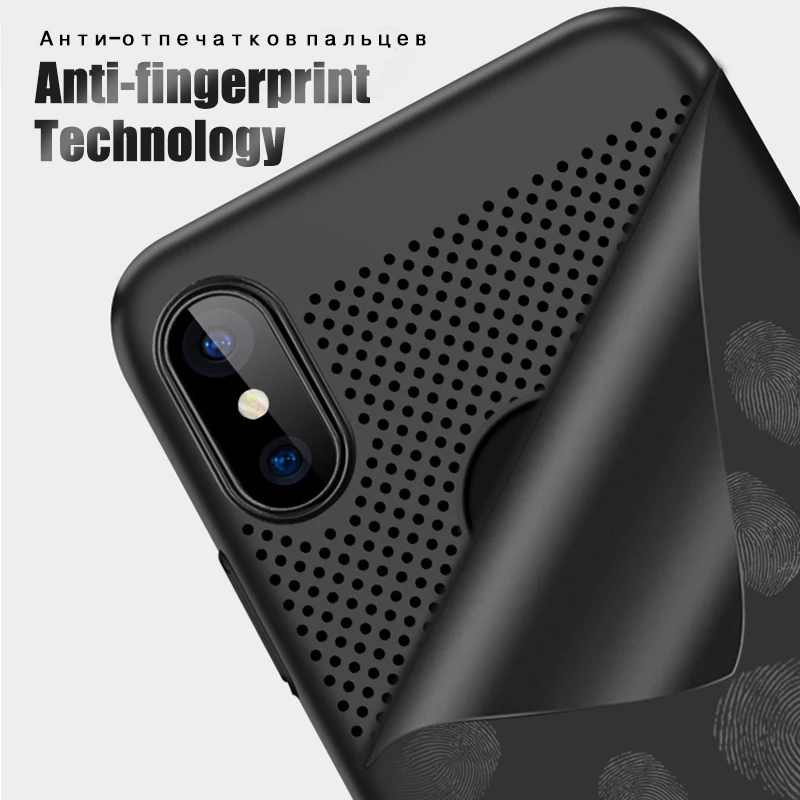 Чехол для телефона iPhone XS XR MAX 7 8 Plus 6 6S 5 SE ударопрочный нескользящий сверхтонкий
