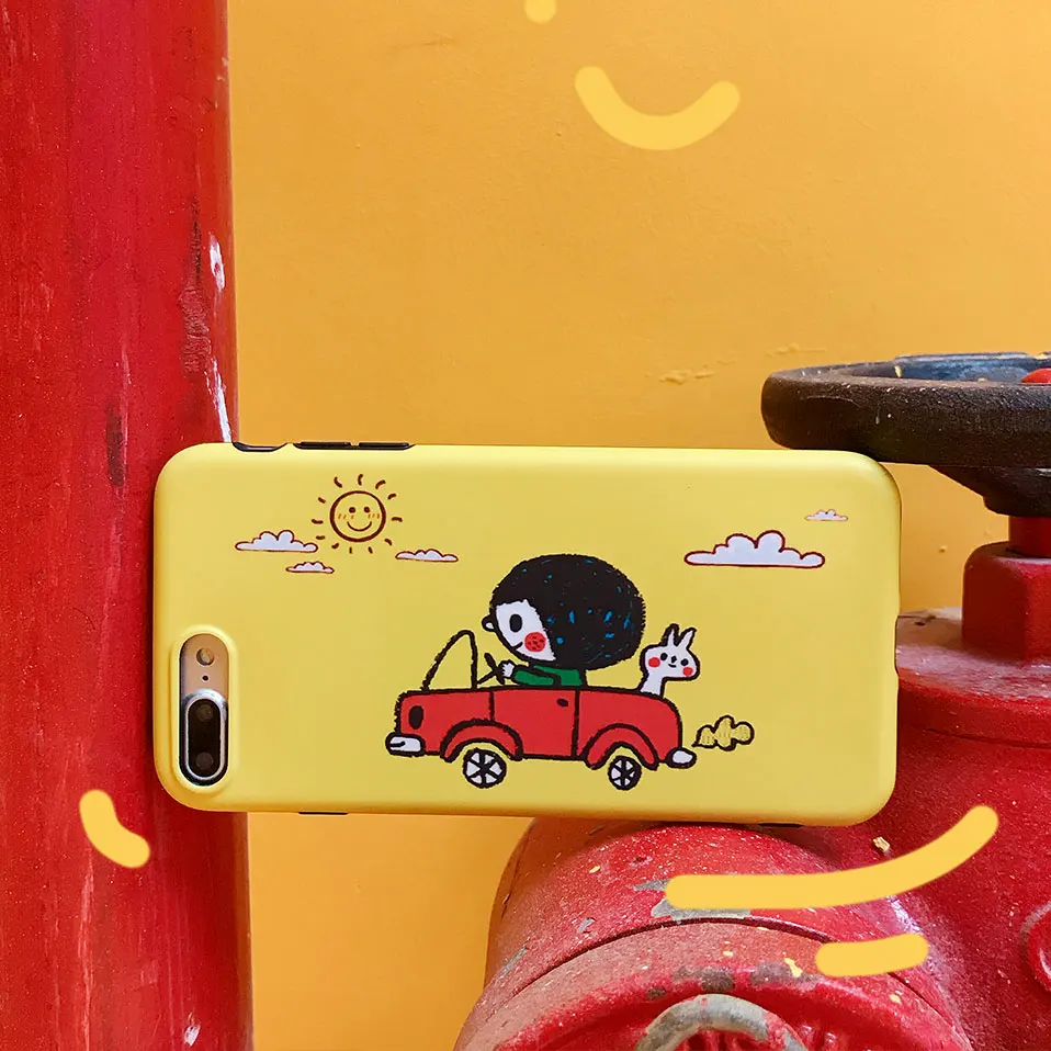 Милые Cartooon чехол для iPhone x 6s 7 корпус Funda X Coque Plus Силиконовые задние Чехлы 6 8 плюс |
