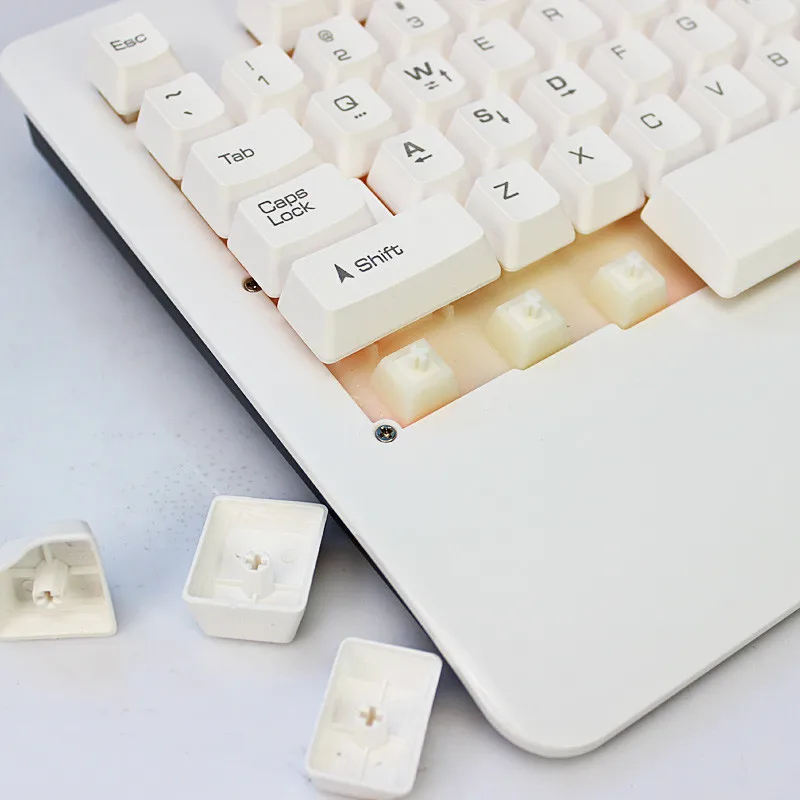 OMESHIN бренд 3 цвета сменная игровая Проводная клавиатура двойной режим