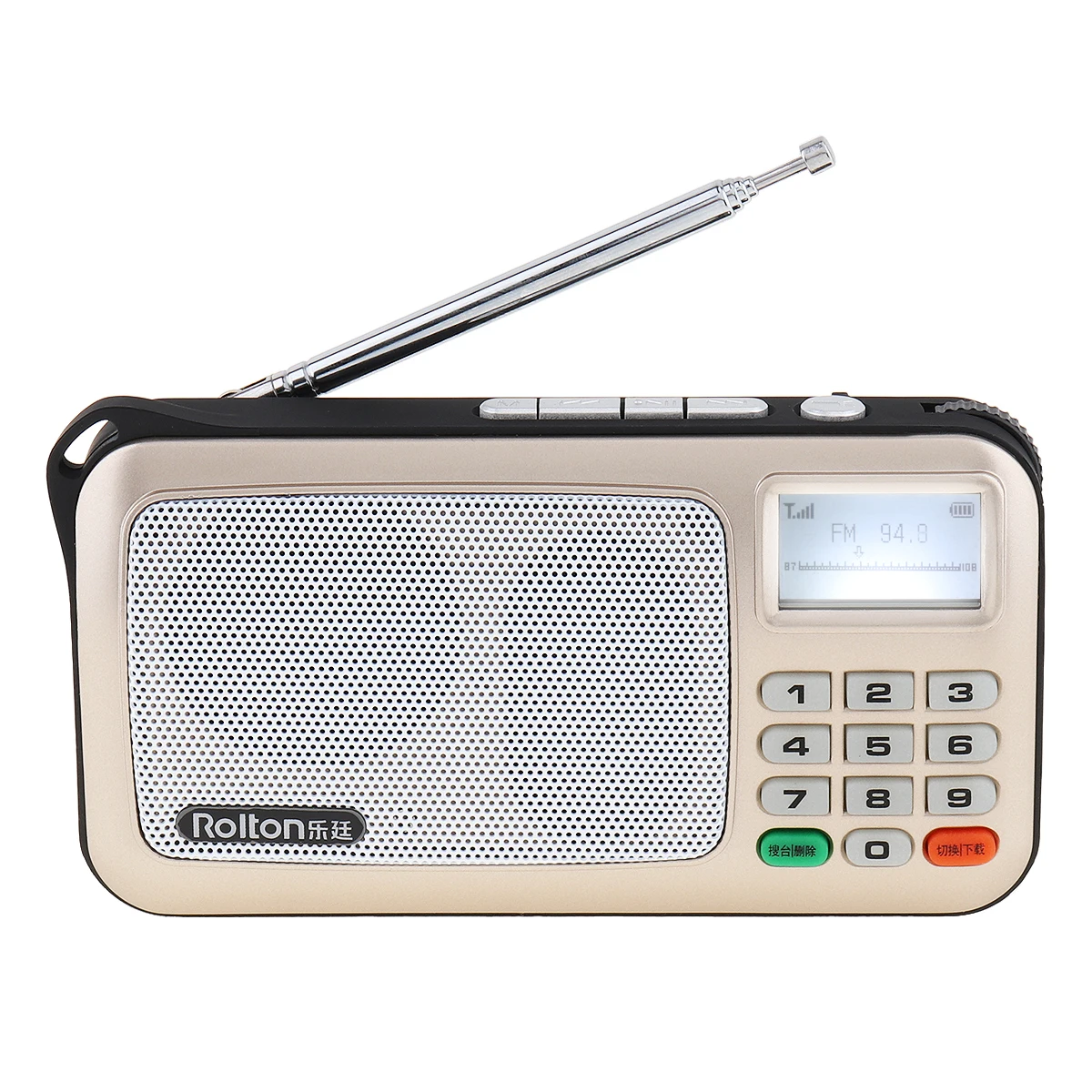 Портативный мини-радиоприемник Rolton W505 ручной цифровой плеер с FM USB TF mp3-плеером