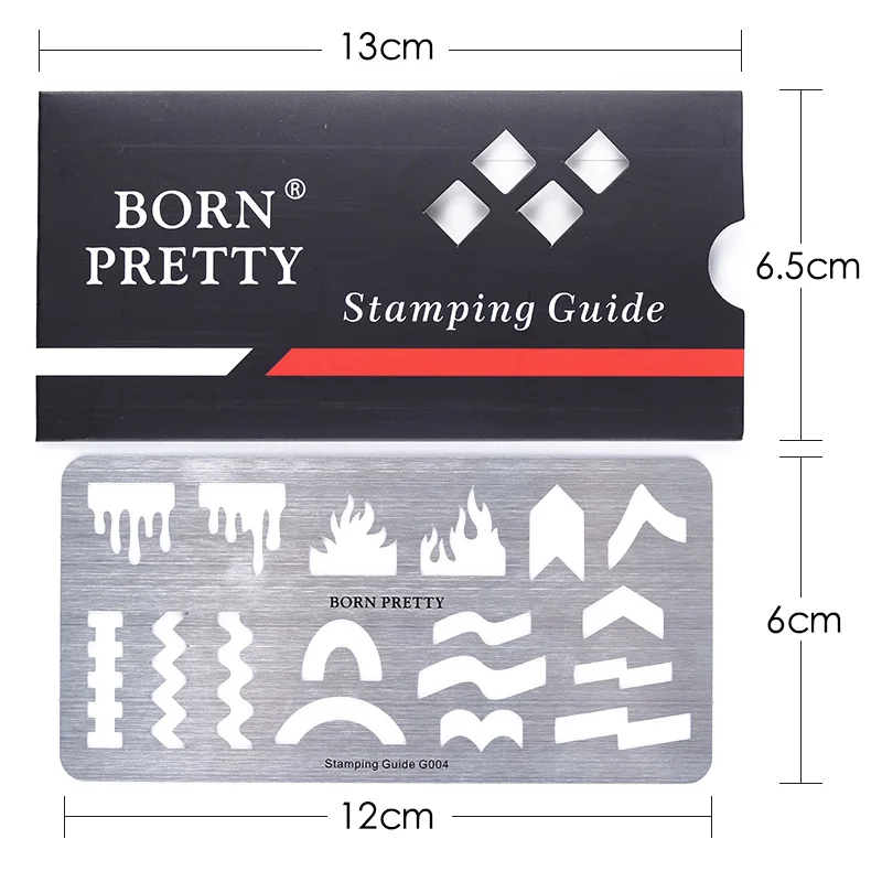 1 шт. трафареты из нержавеющей стали для французского маникюра|stamping template|template