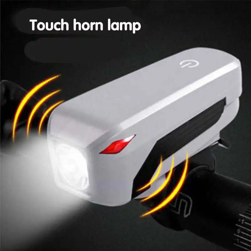 White Велосипедная лампа USB светодиодная велосипедная лампа сигнал MTB фара дорожные велосипедные фары USB перезаряжаемые велосипедные аксессуары - Цвет: White