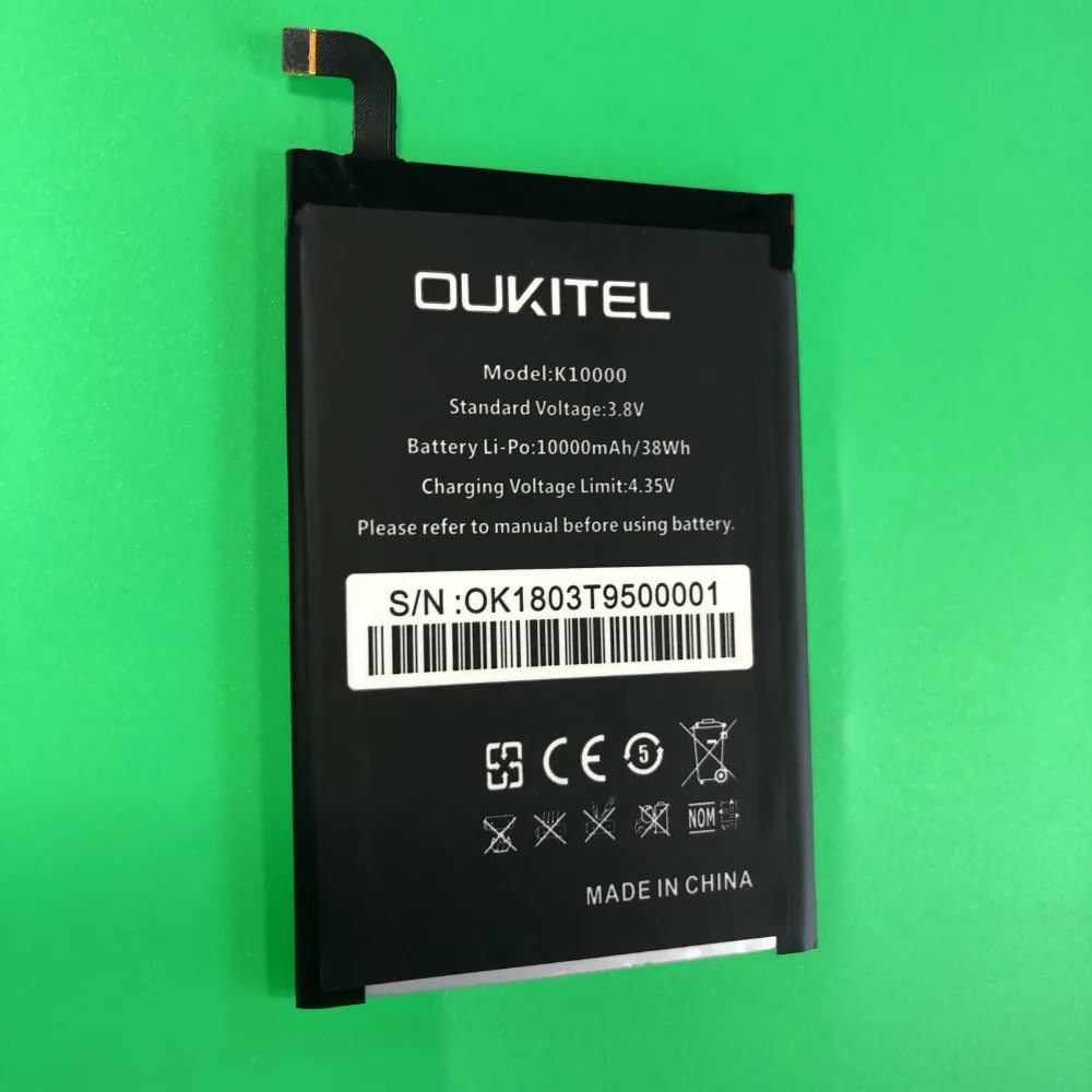 Для oukitel k10000 батарея большой емкости 10000 мАч Замена батареи для мобильный