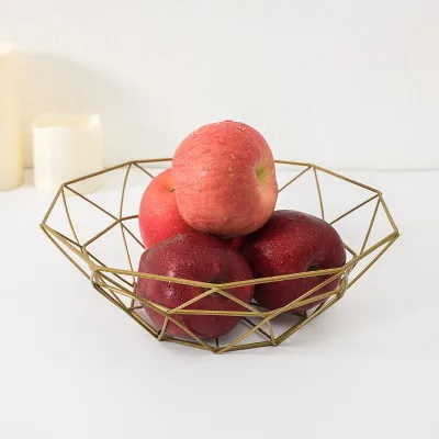 Zakka креативная железная корзина для фруктов тарелка фруктовых закусок миска