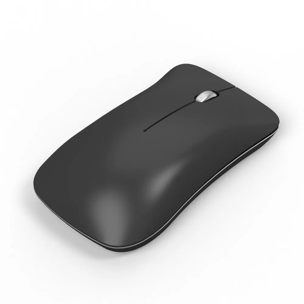 Бесшумная беспроводная мышь 2 4G USB Bluetooth перезаряжаемая мини батарея черный