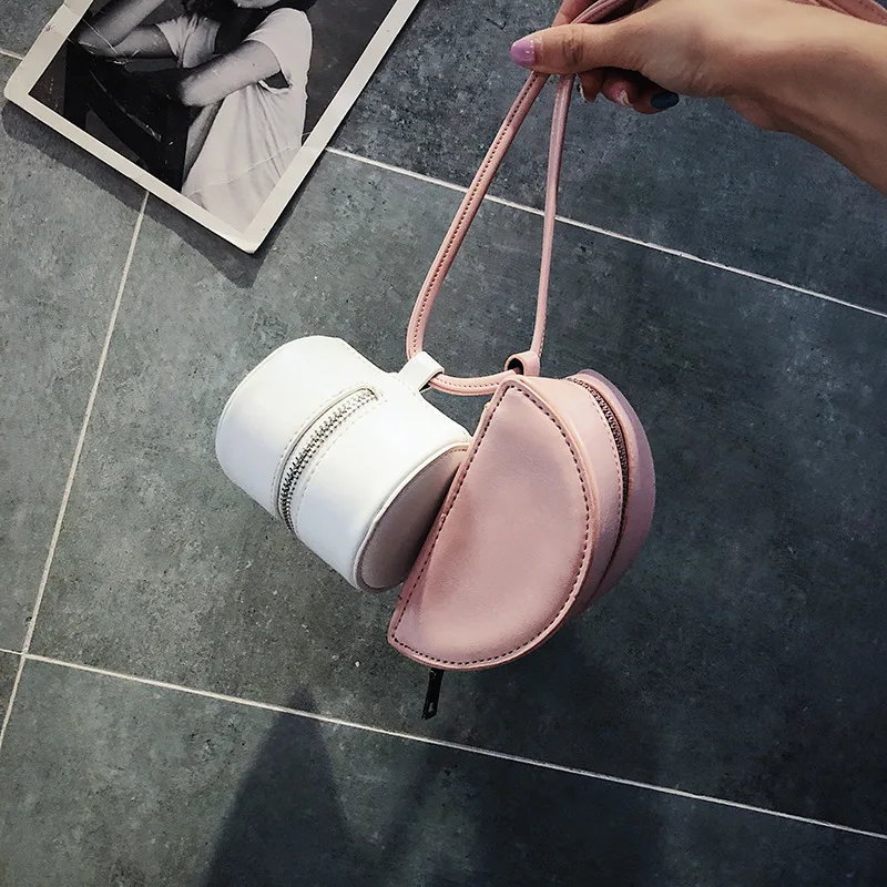 Mini Crossbody Сумки Симпатичные ковша сумка небольшой хит Цвет кожа Для женщин сумочки