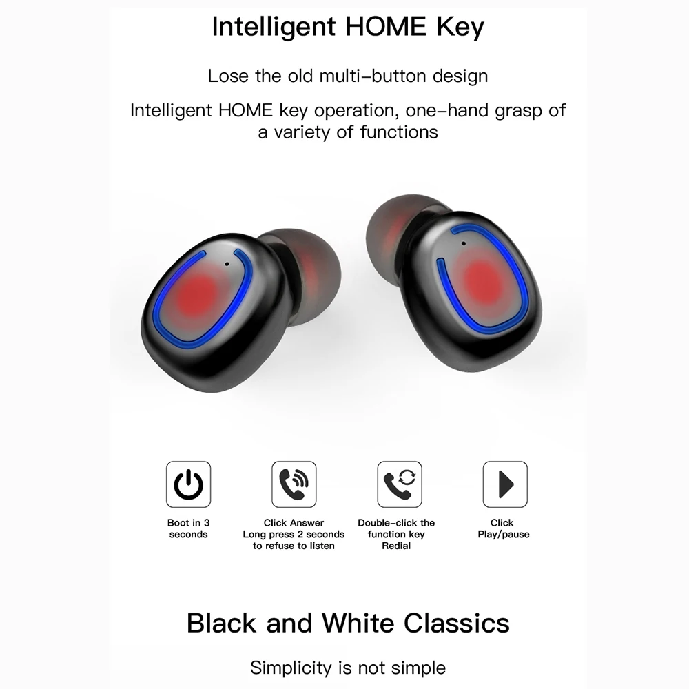 Xi11 TWS Bluetooth наушники в ухо HIFI стерео 5 0 микрофон CVC8.0 шумоподавление для всех