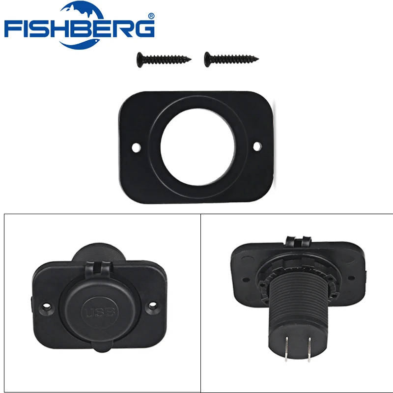 Автомобильное зарядное устройство FISHBERG 1 шт. 12 В USB автомобильный вольтметр
