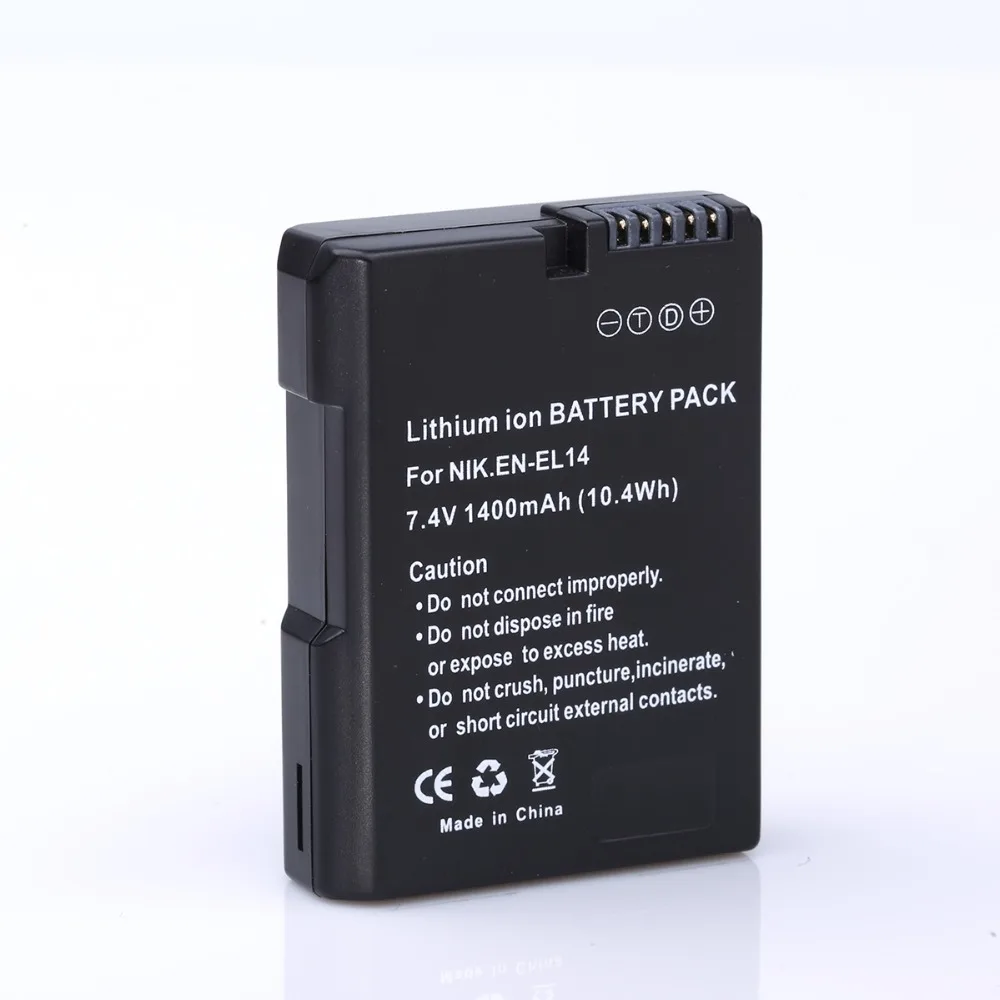 2 шт. EN EL14 EL14a ENEL14 Батарея + USB Dual Зарядное устройство для Nikon P7800 P7700 P7100 D5500 D5300 D5200 D3200