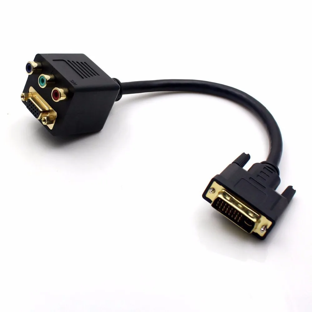 Новый многофункциональный сплиттер с разъемом типа папа и Папа RCA RGB AV 24 + 5 # DY021|cable