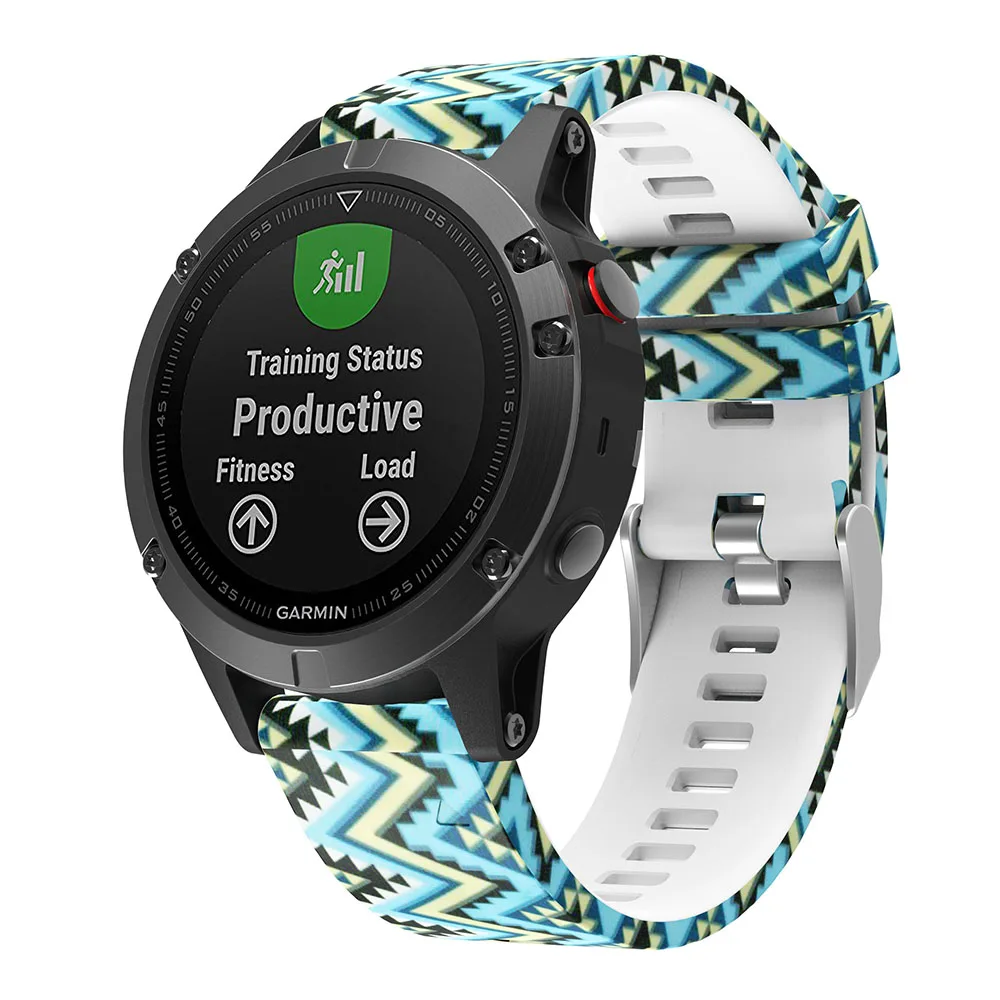 Ремешок силиконовый быстросъемный для смарт часов Garmin Fenix 5/5 Plus/Instinct 22 мм Forerunner 935