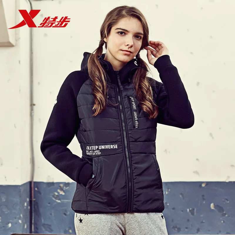 883428449004 Xtep women's sports cotton clothing lightweight fashion jacket running official | Спорт и развлечения