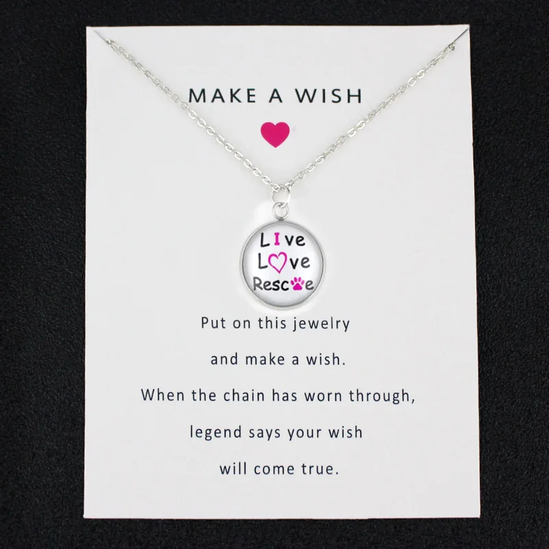 Женское Ожерелье с принтом лапы любви|Цепочки| |