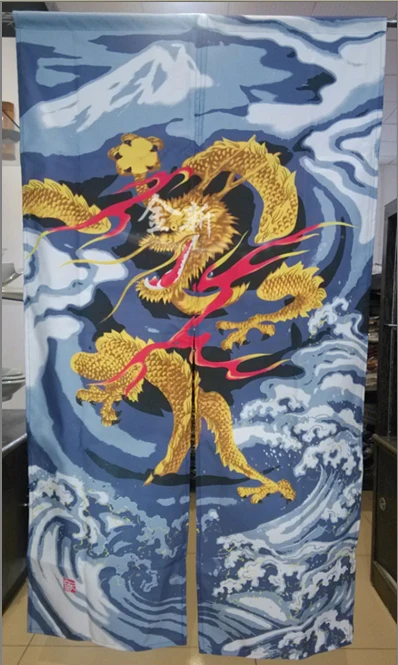 

(Customized Accept) Korea/Japan/China Sushi Restaurant Kitchen Doorway Split Cloth Curtain-Dragon(85*150cm)