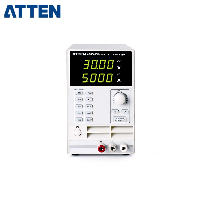 Одноканальный источник питания постоянного тока ATTEN APS3005Dm + 220 В с регулируемым