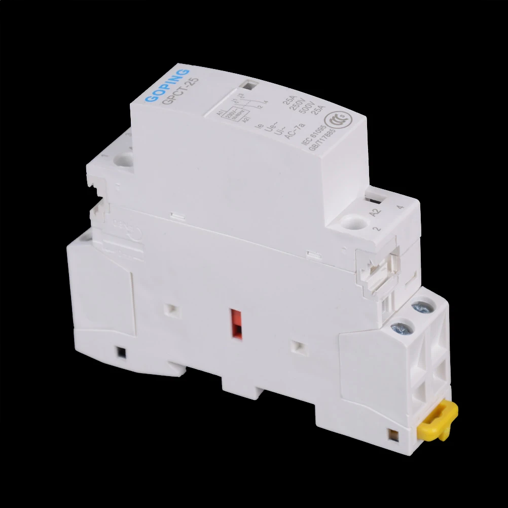 

1pcs 2P 25A 220V/230V 50/60HZ Din rail Household ac Modular contactor 2NO