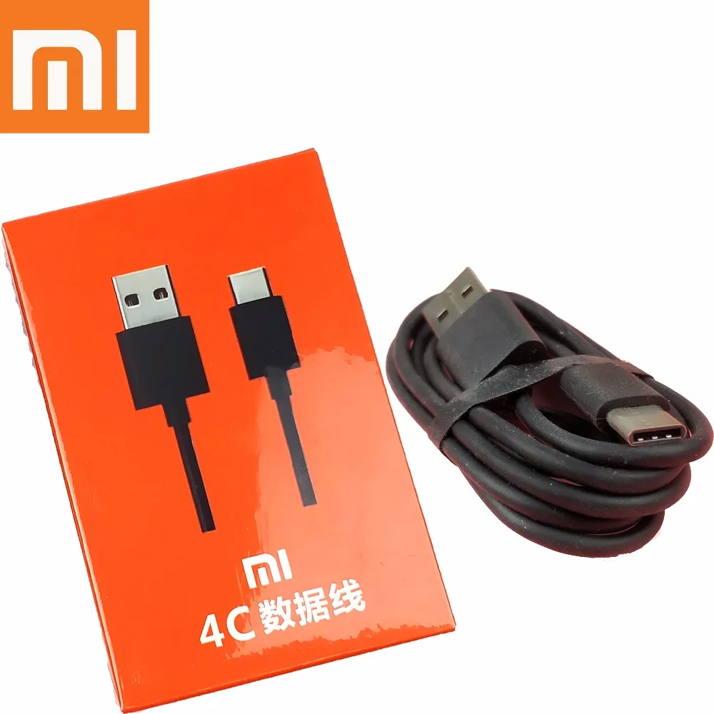Оригинальный xiaomi mi 8 Быстрый Кабель зарядного устройства USB type c 100 см Черный