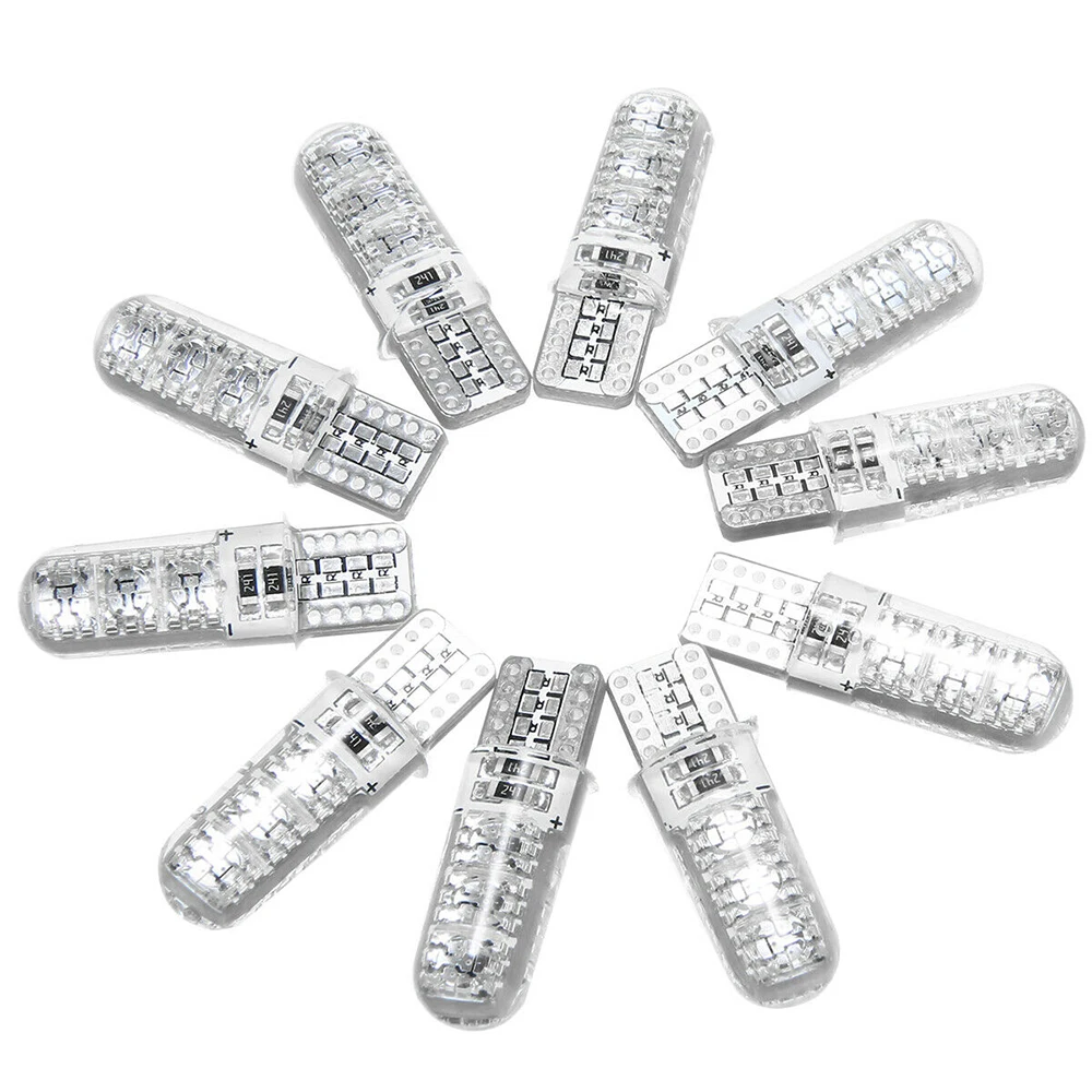10x W5W LED T10 5050 Светодиодные лампы Автомобильный указатель поворота лампа багажника