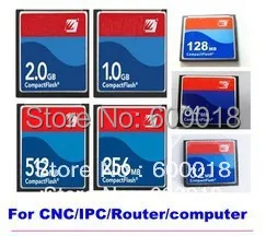 

100% Industry memory Compact Flash CF card 128MB 256MB 512MB 1GB 2GB Memory Card Price for CNC IPC ROUTER PRINTER 20PCS/LOT