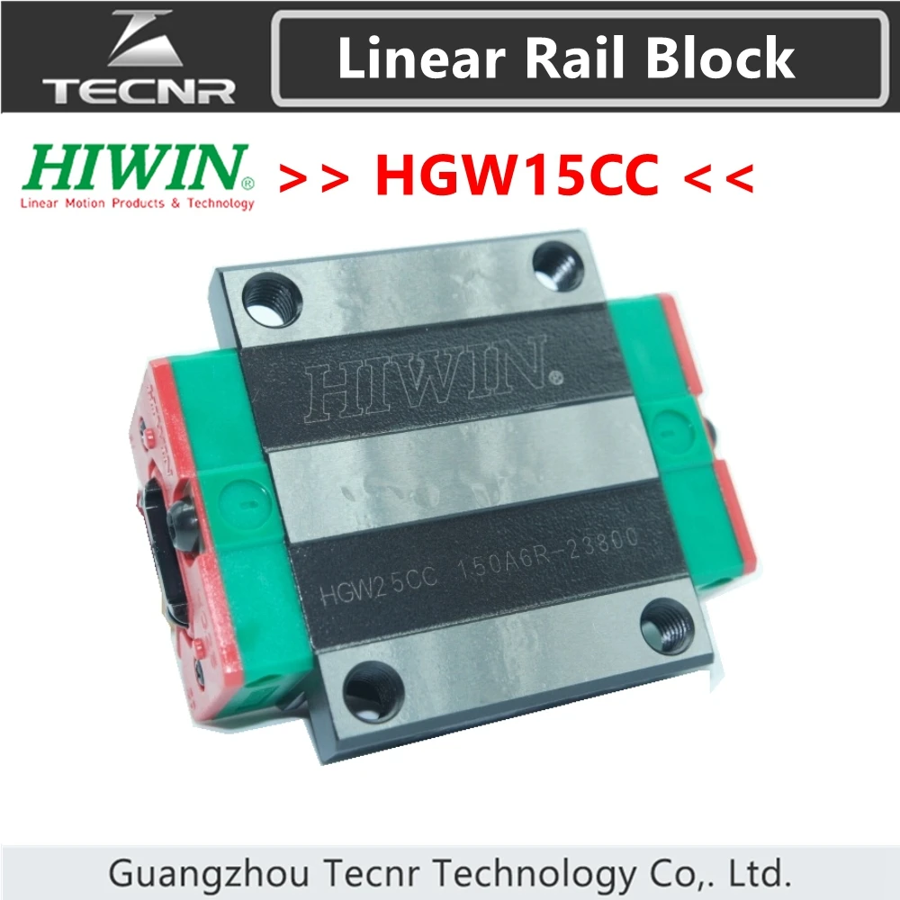 Оригинальный линейный направляющий слайдер для линейных рельсов HIWIN HGW15CC
