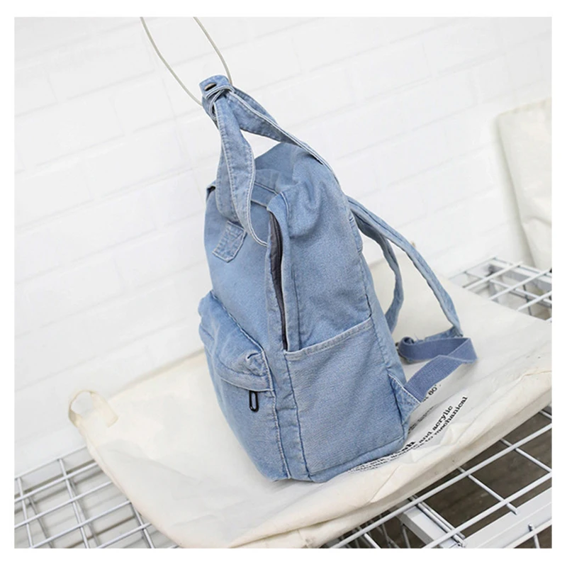 2019 классический джинсовый женский рюкзак новый школьный студенческий в стиле