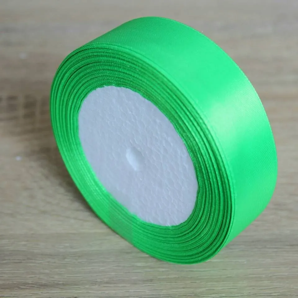 25 мм широкая сатиновая лента 25 ярдов/посылка DIY ручной работы, Подарочная посылка, украшение на Рождество, свадьбу, Бант 2,5 - Цвет: 03