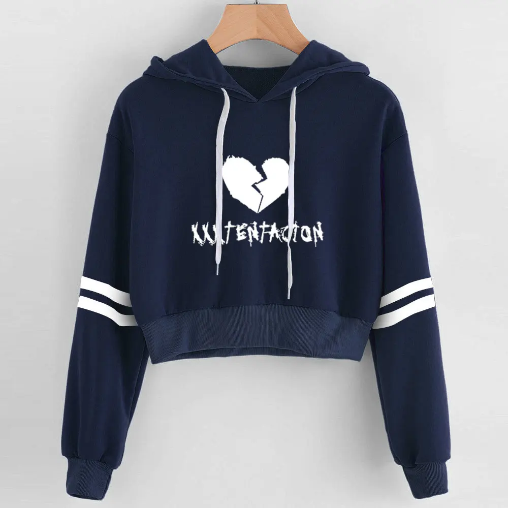 2019 Сексуальная Толстовка Harajuku Kawaii XXXTentacion поп с принтом Горячая женская розовая