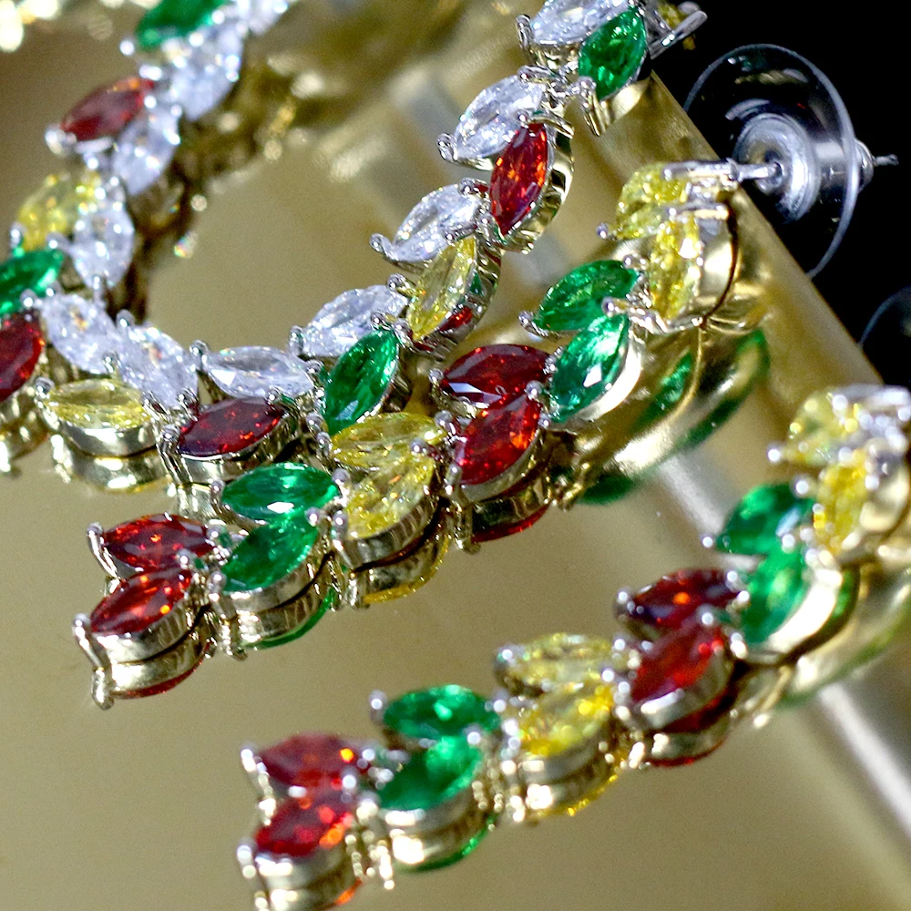 DE lujo de moda bola hueca Цирконий cubica Naija boda fiesta воротник con pendiente joyeria conjuntos para mujeres |
