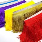 Новинка, кружевная бахрома шириной 10 см, отделка бахромой для латинских платьев, аксессуар для сцены, кружевная лента с бахромой