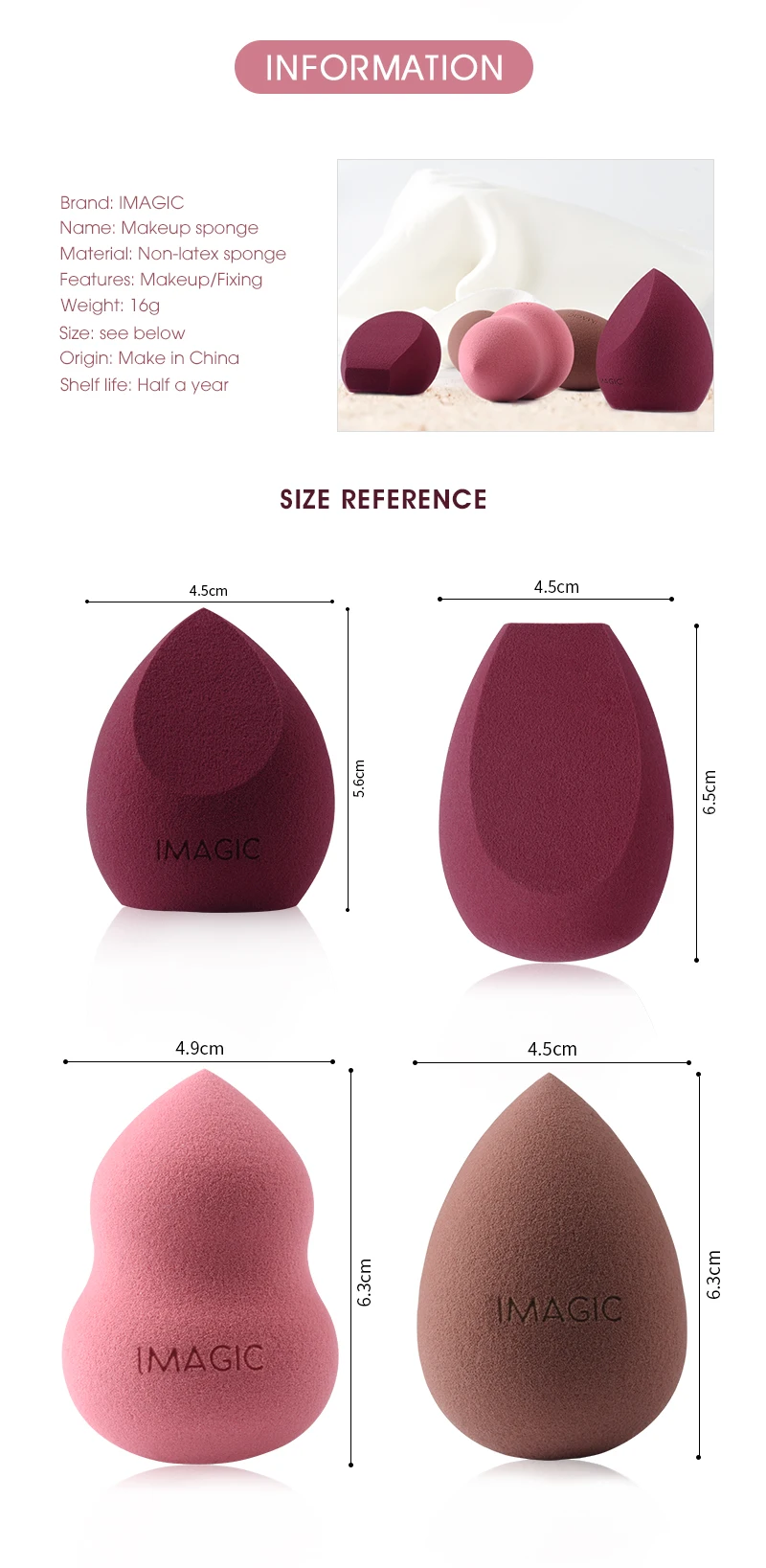 IMAGIC beauty egg не сосут пудра спонж для макияжа яйцо Тыква