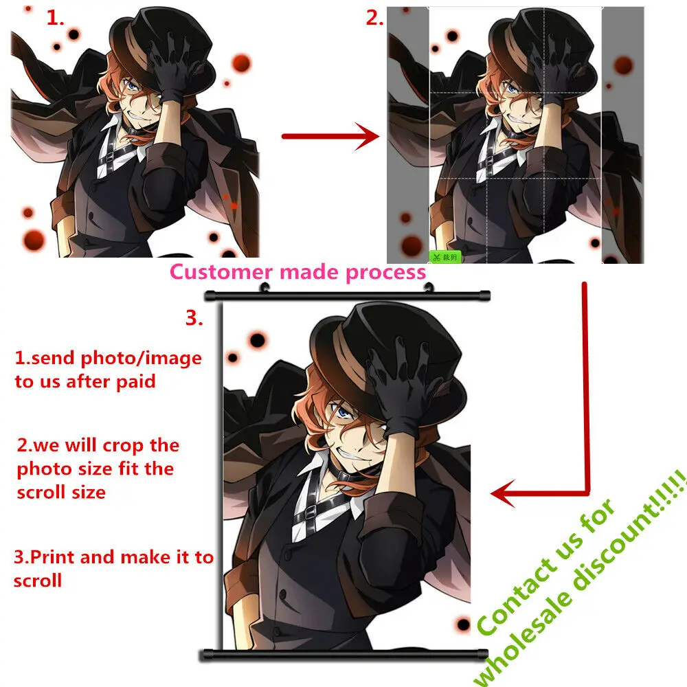 Customer made Touhou проект Юкари Якумо Koumajou Densetsu Аниме Манга плакат в рулоне - Цвет: Customer made