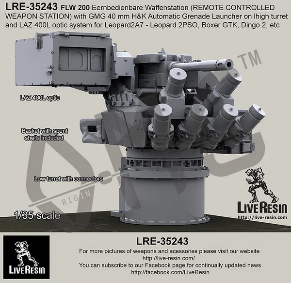 [Набор масштабных моделей] живая Смола LRE 35243 1/35 FLW 200 Eernbedienbare Waffenstation|Наборы для