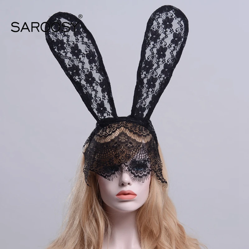 SAROOSY пикантные Bunny Ears Головные уборы модная вуаль маска для глаз аксессуары
